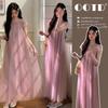 Rochie Maxi Maternitate Stil Francez - Design Elegant din Voal pentru Femei - Vara Timpurie 2026