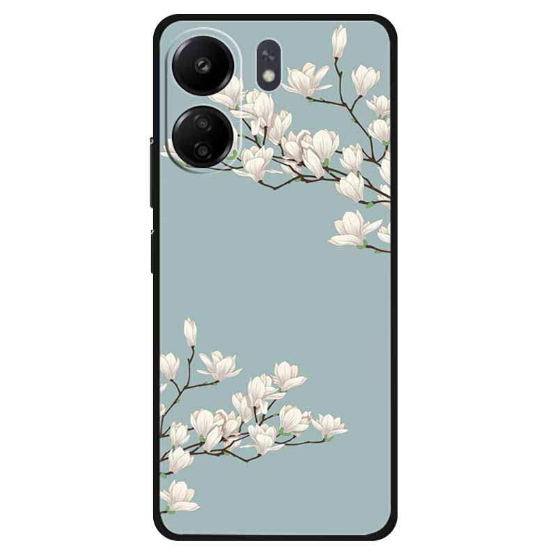 Funda For Xiaomi Poco C65 Case Soft Lion Wolf Black Shockproof Back Cover for Poco C65 C 65 Soft Case Poco C65 Cool Soft Bumper