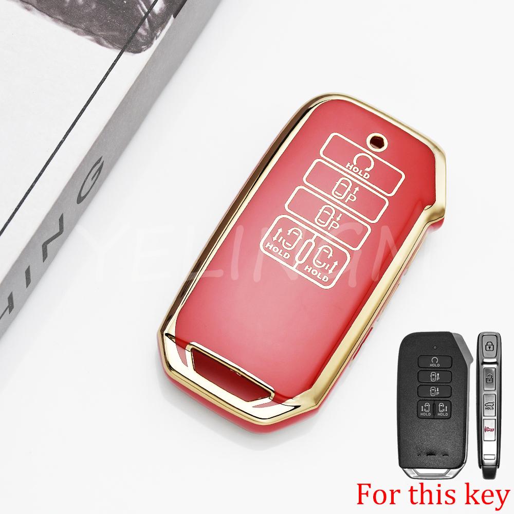 9Buttons Car Key Case Cover New Tpu For Kia Ev6 New Carnival Sedona K8 V6 Gt Line Dl3 Mq4 K5 Grand Sorento