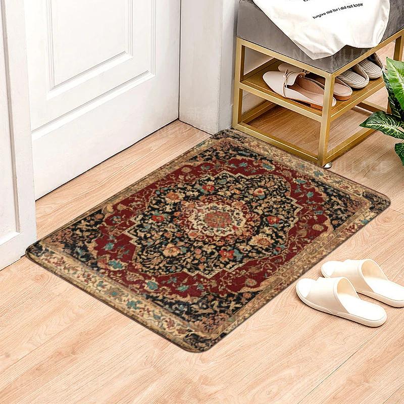 House Entrance Carpet Home Door Mat Modern Nordic Style Room Bath Foot Bathroom Non-slip Kitchen Water Absorption Rugs Abstract