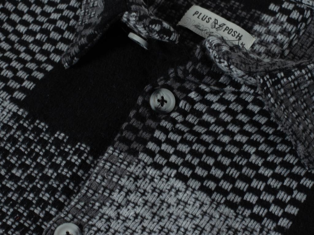 Men' Shirt - 8996 Black Dark Gray