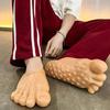 Funny Barefoot Slippers, Bigfoot Shoes, Toe Slippers, Flat Party Funny Sandals, Adult Halloween Costume Accessories
