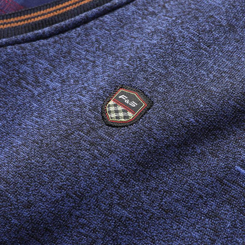 Vintage Plaid Sweater Pullover Men Thick Warm Knitwear Winter Autumn Patchwork Men's Fleeced Polo Collar Pullovers