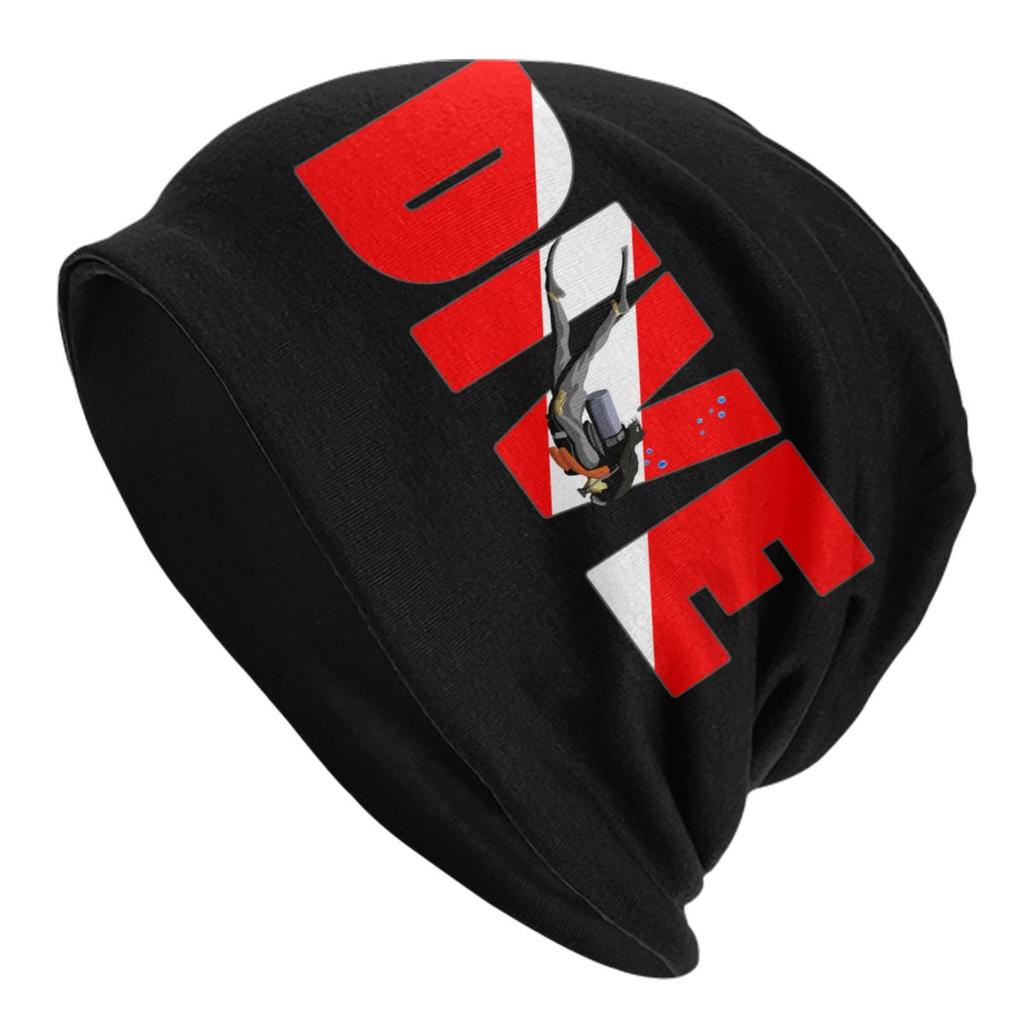 Custom Scuba Skull Dive Diver Bonnet Hats Hip Hop Knitting Hat For Women Unisex Warm Winter Skullies Beanies Caps
