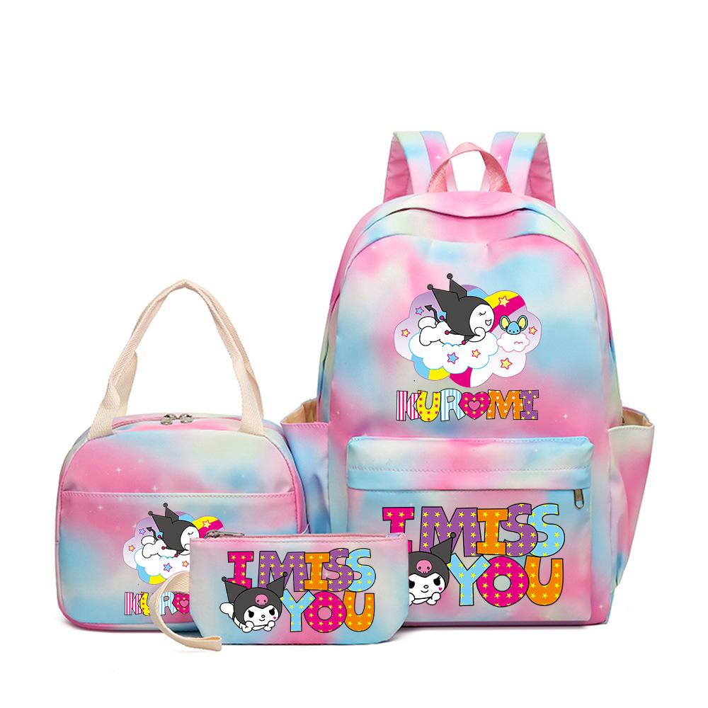 Student Schoolbag Cartoon Cute Large Capacity Backpack Lightweight Waterproof Middle School Student Backpack