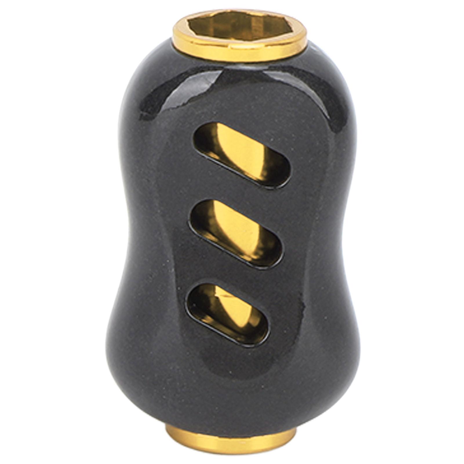 

Fishing Reel Power Knob Carbon Fiber Fishing Reel Handle Knob Grips Part for Replacement Black Gold