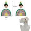 Top Sale Fashion Colourful Dangle Earrings for Women Accessories Stud Earring Pendientes New In Resin Earings