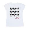 Disney Womens/Ladies Mickey Mouse Many Faces Cotton T-Shirt