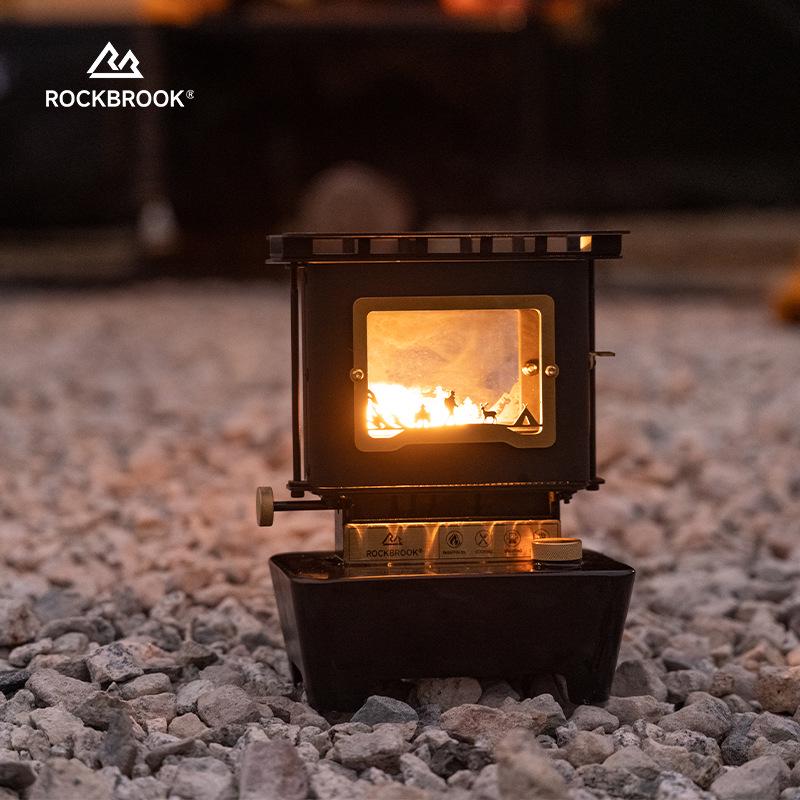 High-Transparency Retro Glass Tea Stove with Kerosene Lamp for Camping or Home
