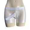 Sexy Men Hot Short Panties U Bulge Pouch Boxer Oil Shiny Glossy Smooth Lingerie Cock Ring Underwear Breathable Briefs