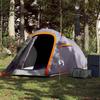 VidaXL Tunnel Camping Tent 2 Person Grey and Orange Waterproof, Tent, Camping Shelter, Garden Shelter 94606