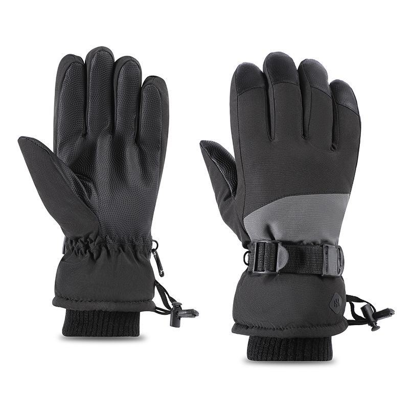 Waterproof Winter Ski Gloves: Warm, Thick, Wear-Resistant, Split-Finger Design for Cycling and Outdoor Use