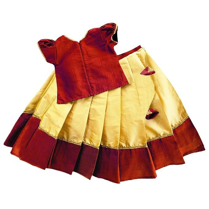 Комплект одежды для девочек Лехенга-чоли, Lehenga Choli for Girls (Maroon), Stanwells Kids