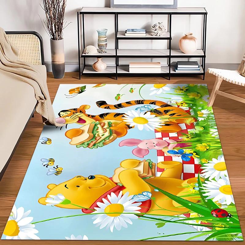 

1PC HD Winnie the Pooh Pattern Rug Carpet Living Room Bathroom Mat Creative Doormat Carpet for Bedroom Home Decor free shipping 40x60cm (16x24in)