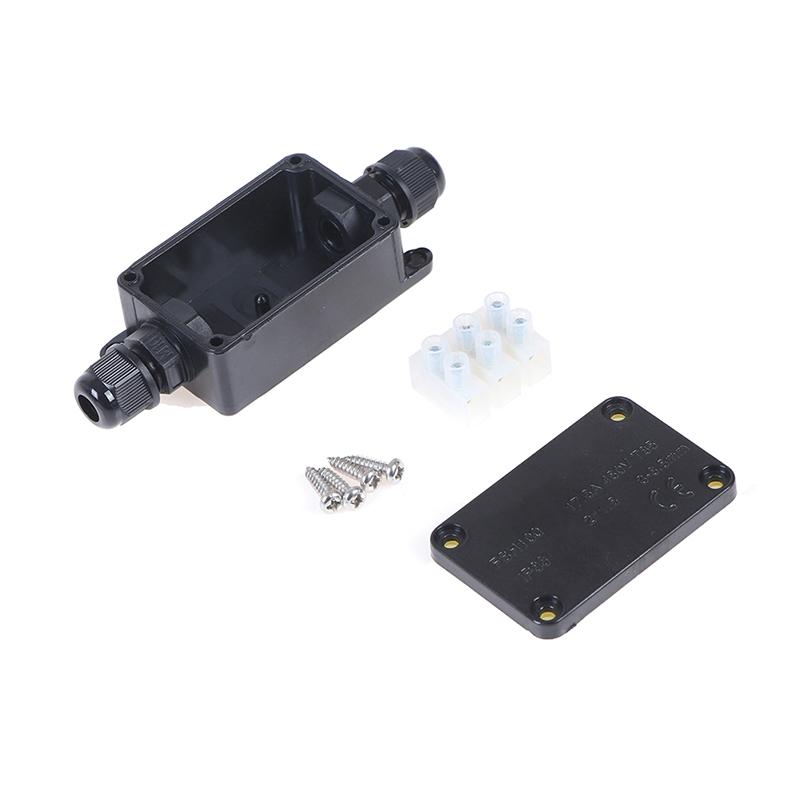 Scatola di Giunzione Elettrica a 2 Vie da Esterno Impermeabile IP66 con Morsetti 450V Scatola di Giunzione per Luci LED