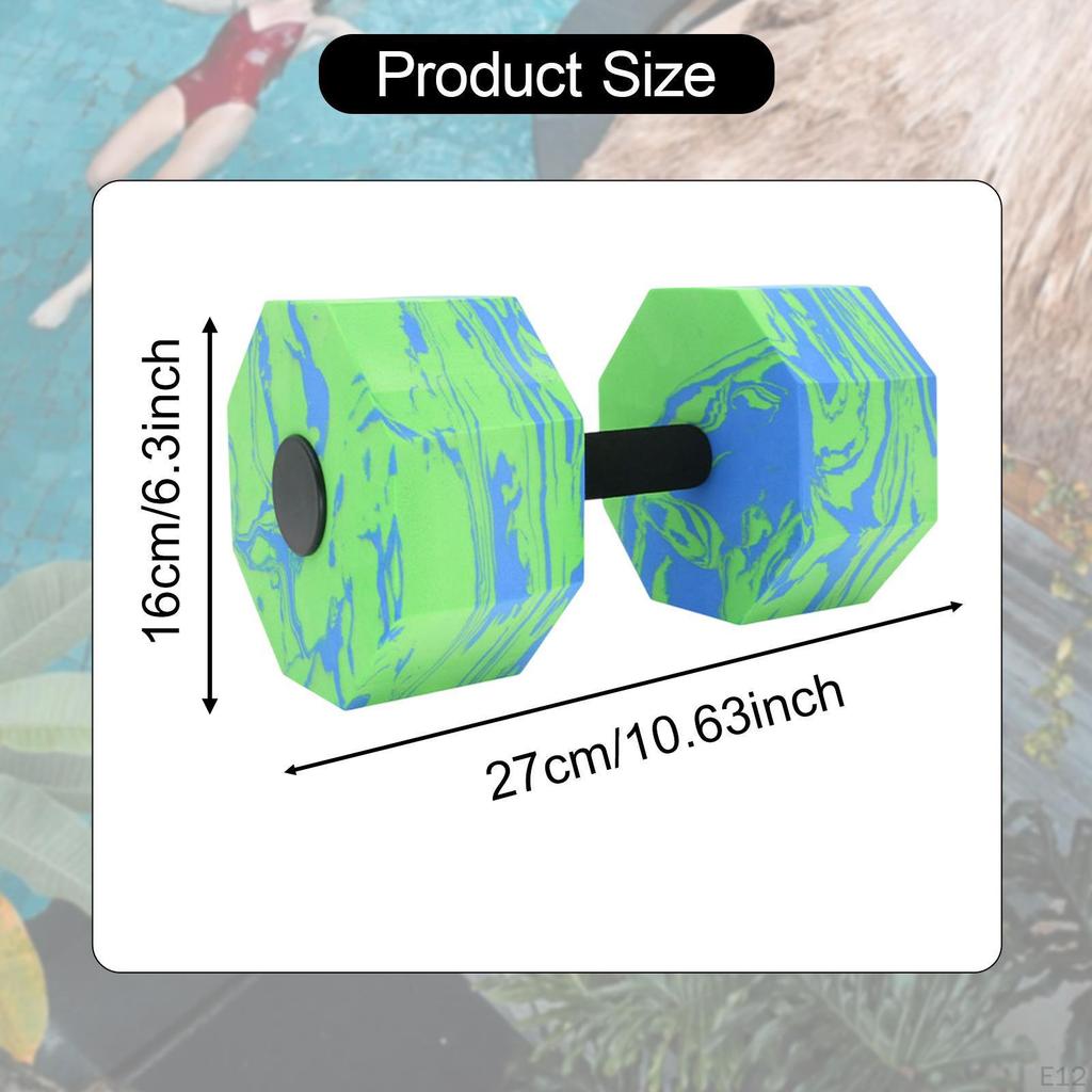 Aquatic Dumbbell for Water Aerobics, Hand Bar Pool Workouts, Weight Training Tool Men Women