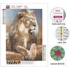 5D-Diamantgemälde zum Selbermachen, der wilde Löwe, Kreuzstich-Set, voller Diamant-Stickerei, Mosaikkunst, Bild von Strasssteinen, Dekor, Geschenk