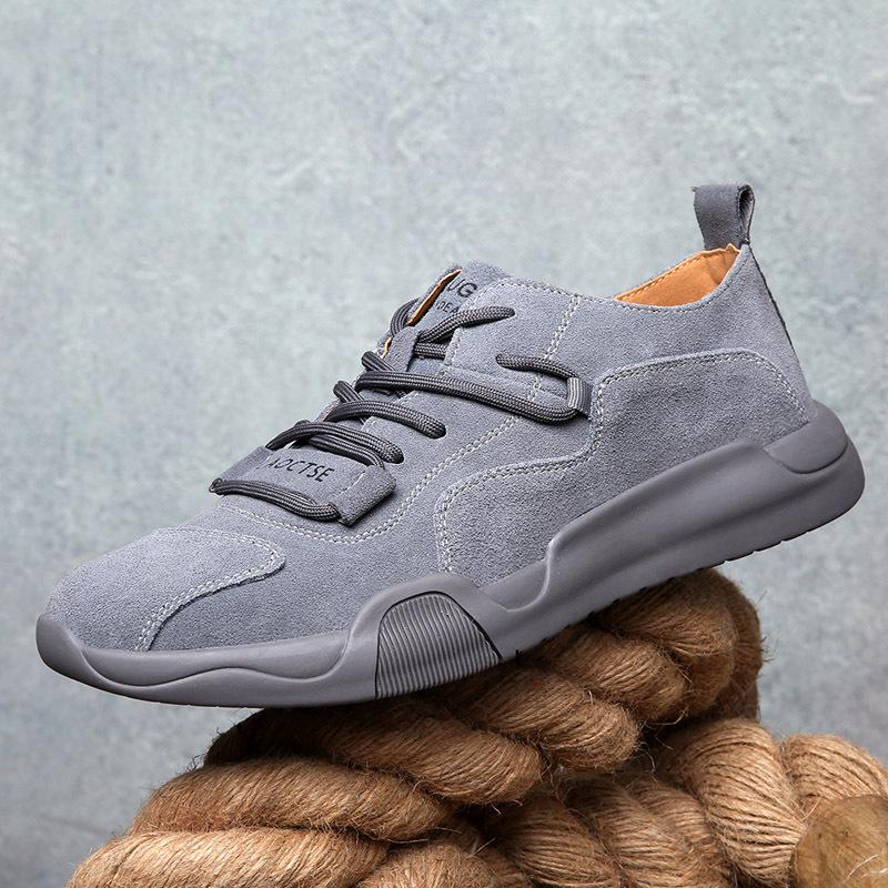 Spring and summer men's shoes leather breathable sports casual shoes soft sole British leather shoes men's outdoor tooling shoes comfortable