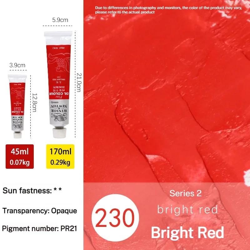 170ml Large Tubes Oil Paint Non-Toxic Excellent Tinting Strength Winsor & Newton Oil Painting Pigments for DIY Art Supplies
