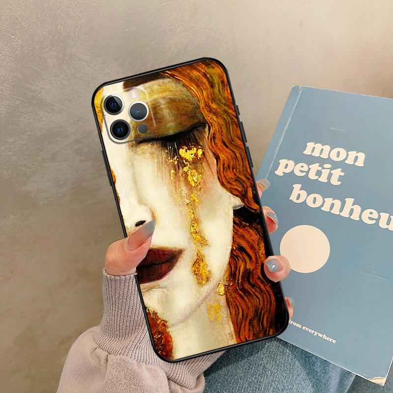 Gustav Klimt Case For iPhone 17 Air 16 15 14 13 11 12 Pro Max 13 mini XR 15 16 Plus 16e Back Cover Shell