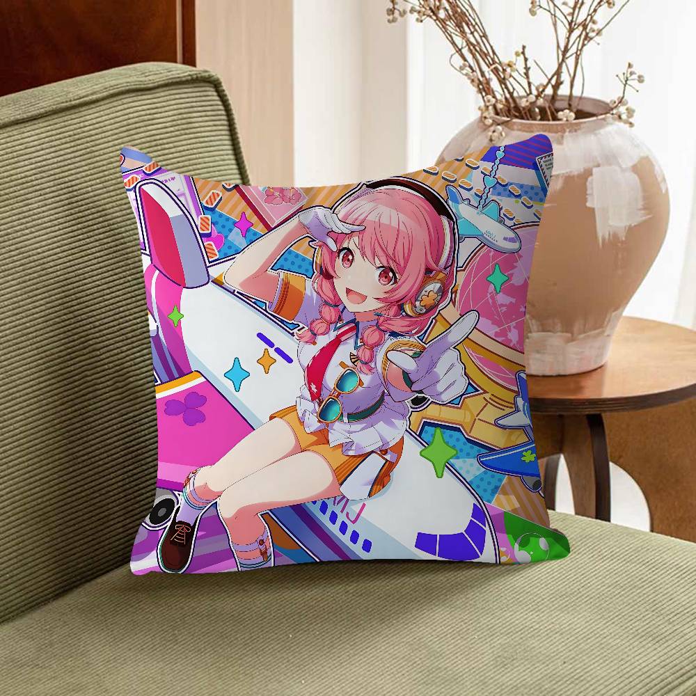 A-Airi Momoi Cartoon Cushion Cover Decorative Pillow Sofa Home Decor Case Pillow Cases