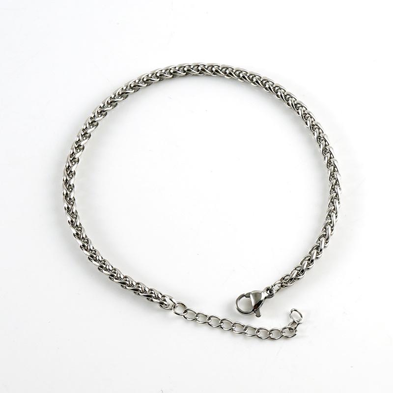 

Новый браслет из нержавеющей стали, титановой стали, цепочка «киль», американская ретро-личность, хип-хоп, старый панк, уличные украшения 18K