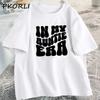 In My Auntie Era Tshirt for New Aunt TShirt Auntie Best Aunt Ever Cool Tees Casual Cotton Short Sleeve Womens Clothing Tops