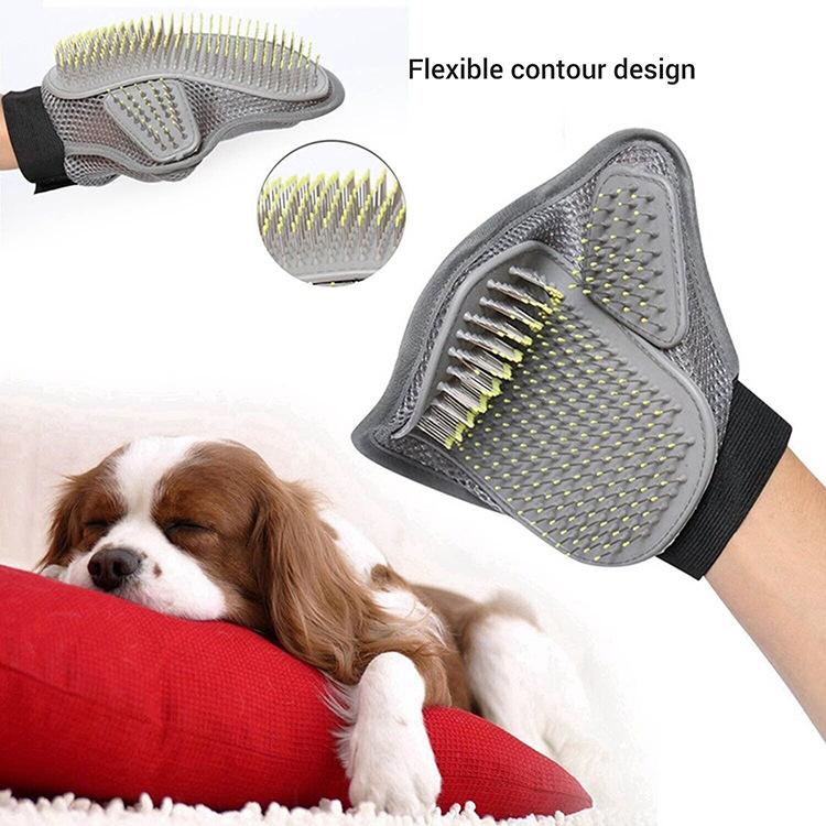 Pet dog cleaning gloves, beauty steel needle comb, pet cat hair removal, bathing, fur care and repair