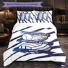 BIRMINGHAM CITY FOOTBALL CLUB 3 Piece Bedding Set Soft Duvet Cover Set with Pillowcases Printed Bedroom Decor Set for Home