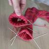 3 ks pletací jehlice Protiskluzové Pohodlné uchopení Dobrá flexibilita Dvojité špičaté DIY šicí příslušenství Vícerozměrné pletací jehlice z nerezové oceli