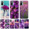 Purple Lavender Flowers Phone Case For Xiaomi Redmi Note 13 14 15 Pro Plus 12S 12 14S 11S 11E 10 10S 11 11T 5G 4G Cover Coque Re