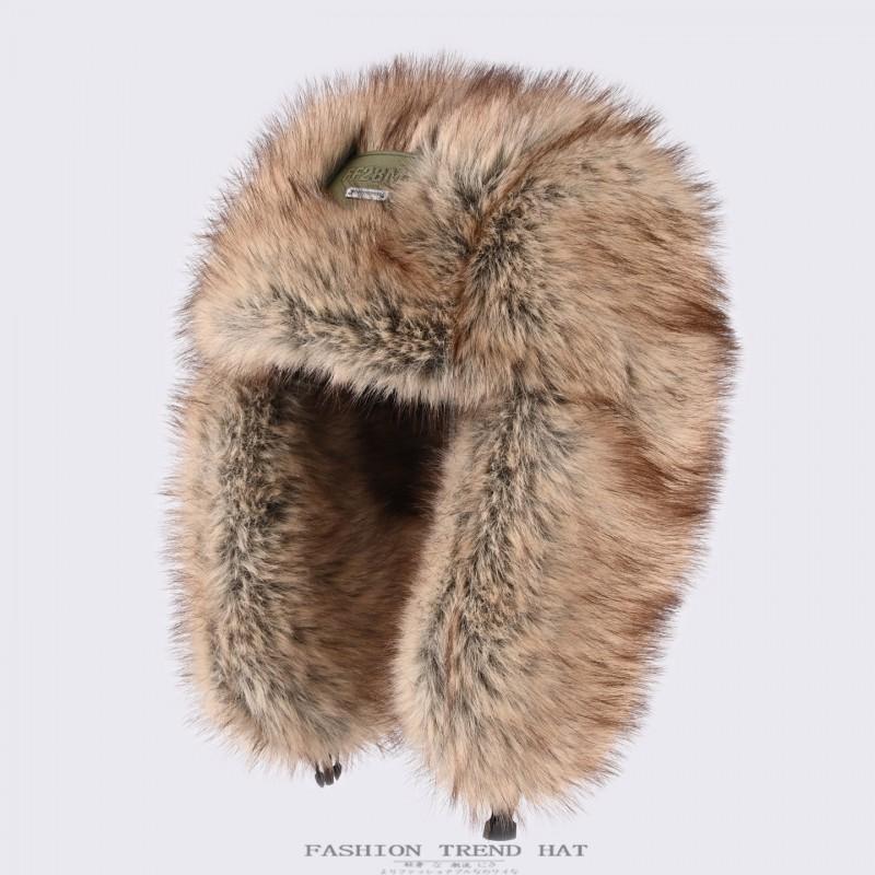 Unisex Warm Fleece Hat Winter Outdoor Riding Ear Protection Thick Cap Stylish Round Top Beanie