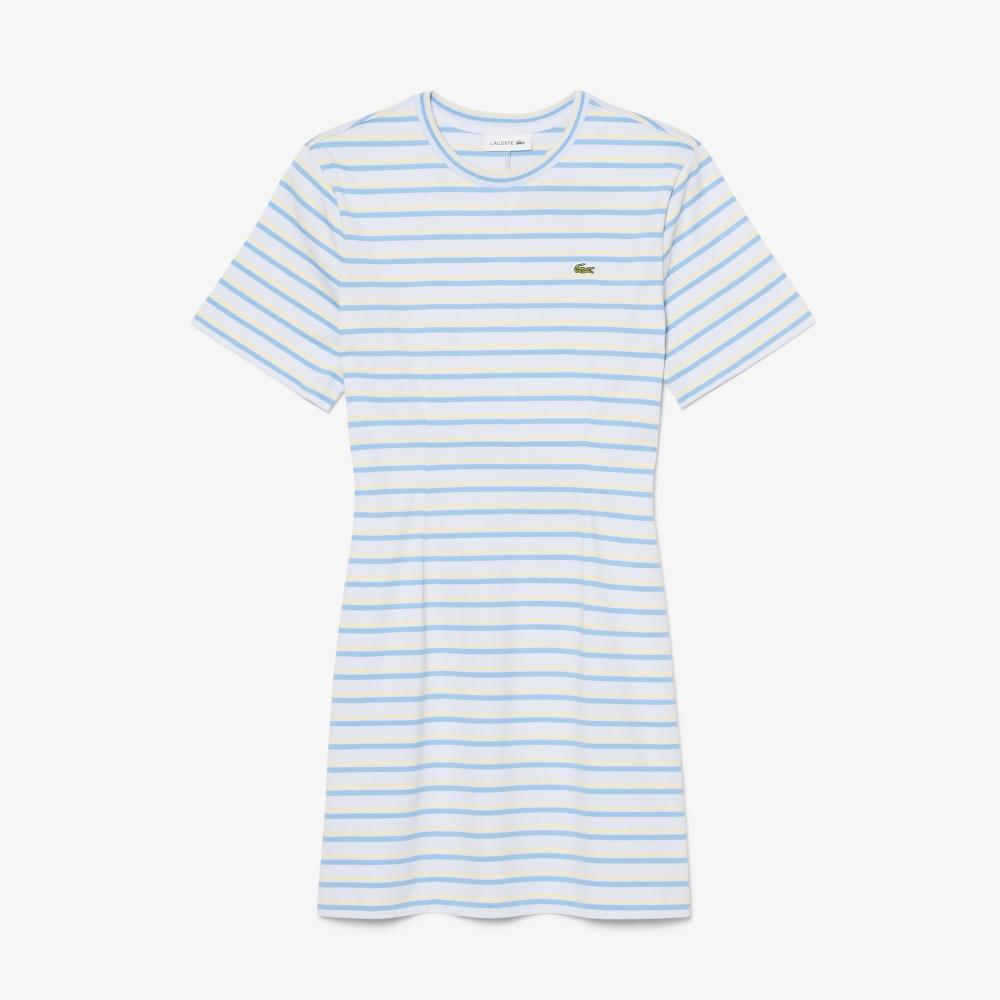 [lacoste] Women's Multi-Stripe T-Shirt Dress EF0263-56G4BI