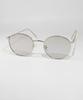 Polarized Sunglasses with Smoke UV Includes Case Men's Lenses, Large, Round, Protection, 7JEWELRY,