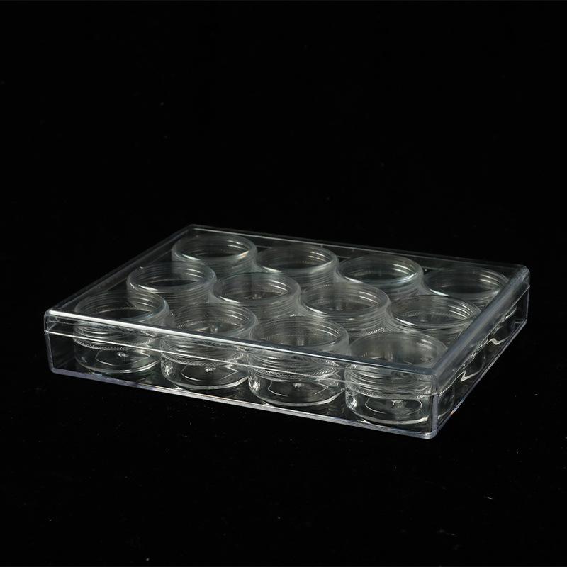 Round Bottle Set Cream Cream Bottle Foundation Eye Shadow Manicure Components Touch Storage Box