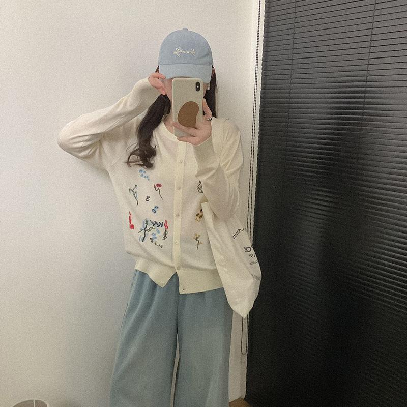 Leichte Strickjacke für Damen aus 50 % Wolle und 50 % Maulbeerseide – vielseitige Strickware für 4 Jahreszeiten für ganzjährigen Komfort und Stil