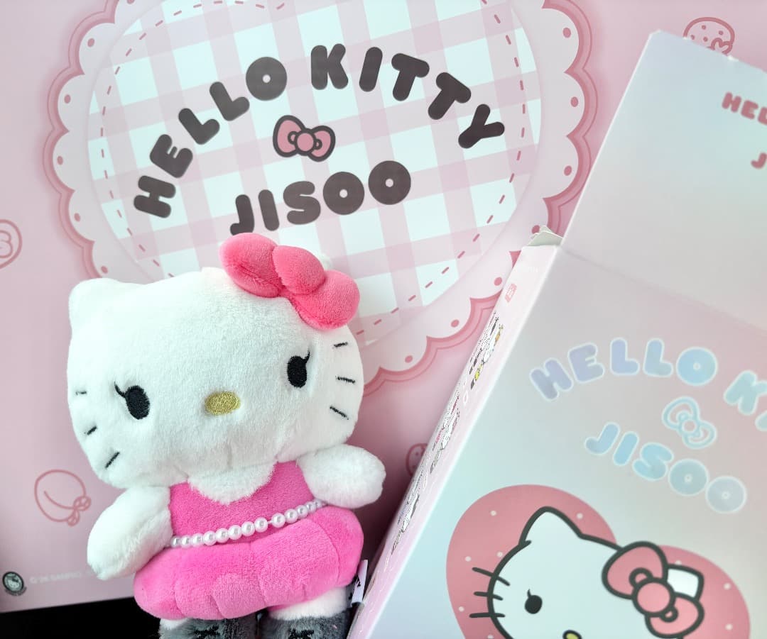 [Б/У] Брелок-маскот BLACKPINK Джису Hello Kitty, Розовый