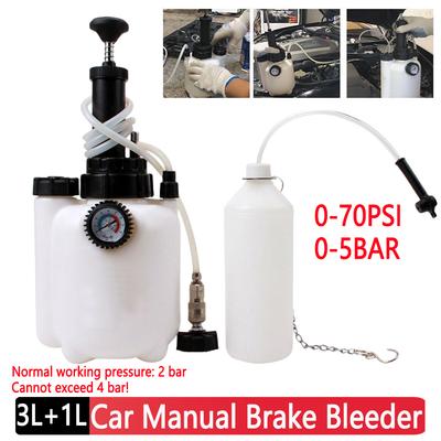 Outil de remplacement de liquide de frein 3L/500ML Affichage de la tension Pompe à huile d'embrayage hydraulique Dispositif de purge de liquide de frein pour voiture Moto