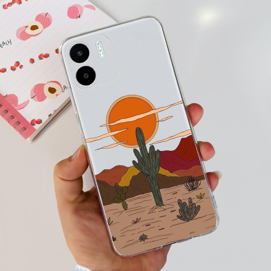 For Xiaomi Redmi A1 A1+ 2022 Cute Painted Phone Case For Redmi A1 Plus RedmiA1 A 1 A1+ Soft Silicone TPU Cases
