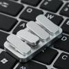 Piano Keys Design Fidget Slider Magnetic Rectangle Shape Fidget Push Card Zinc Alloy Seesaw Mechanism Edc Fidget Toys