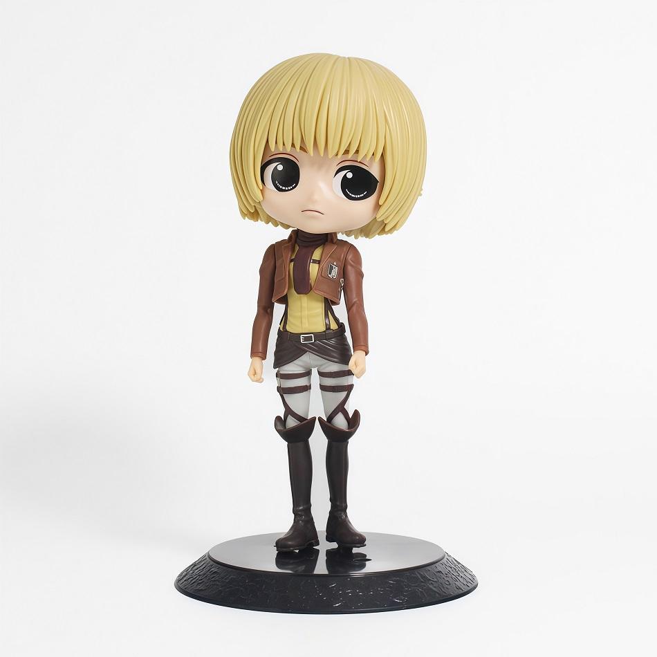 6pcs Anime Attack on Titan Anime Eren Levi Hange Zoe Erwin Smith Mikasa Ackerma PVC Action Figure Model Toy
