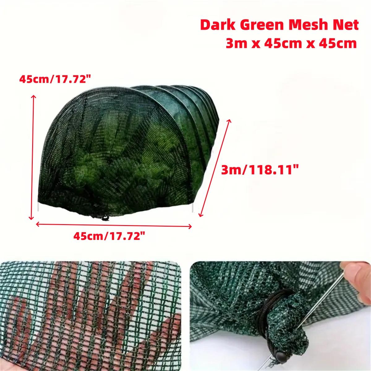 3m Long Small Arch Greenhouse Insect-Proof Bird-Proof Vegetable Sunshade Net Cover Portable Garden Flower Plant Growing Mesh Net