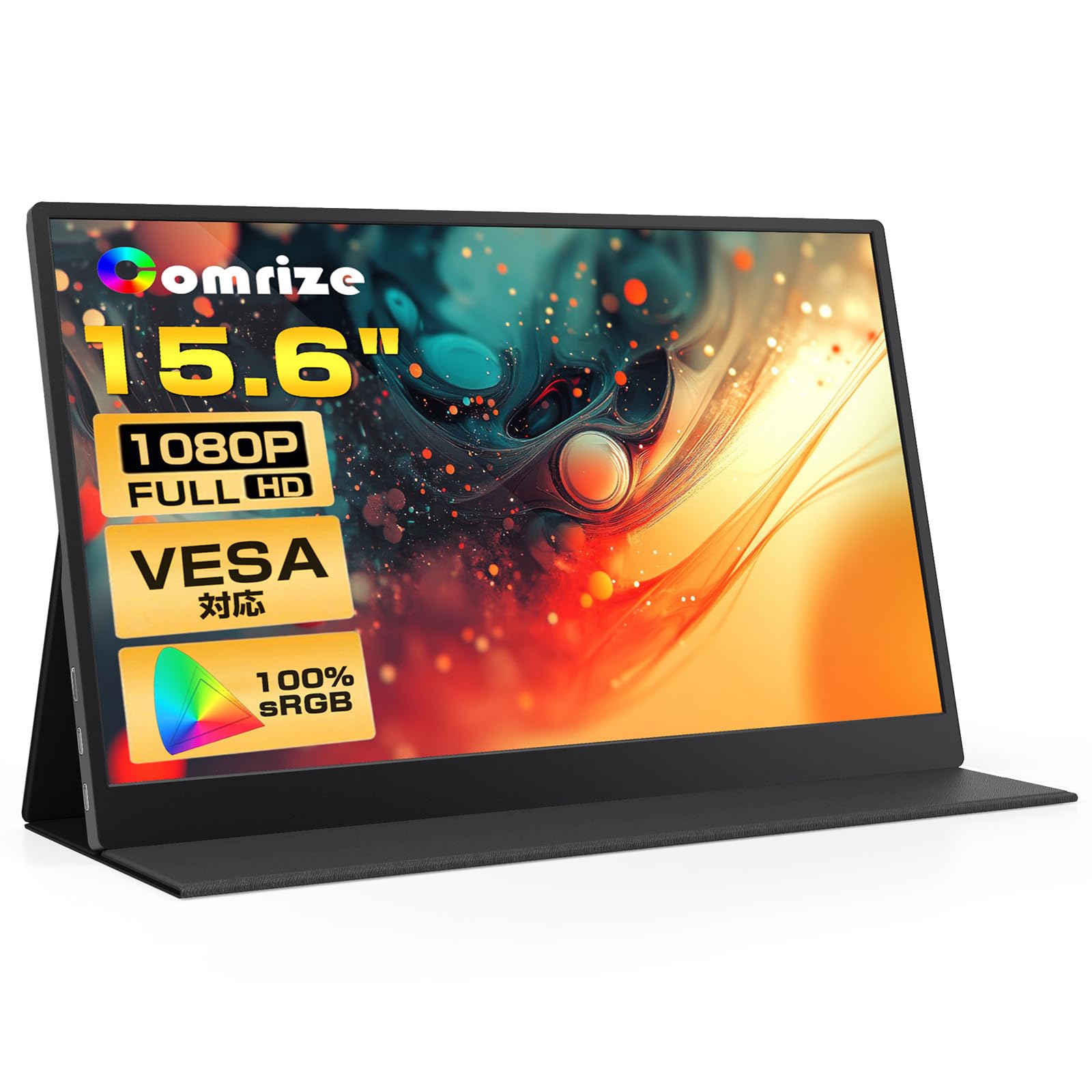 

Comrize Mobile VESA Mobile IPS Blue Light FreeSync Compatible with Lightweight 1 Year Warranty Monitor, 15.6 Inch, Display, FHD, Cut, Compatible, чорний