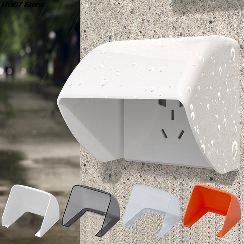 4 Colors 1PC Universal Waterproof Box Transparent Wall Electrical Socket Cover Protector Outdoor Switch Protection Cover