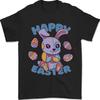 Happy Easter Bunny Mens T-Shirt 100% Cotton