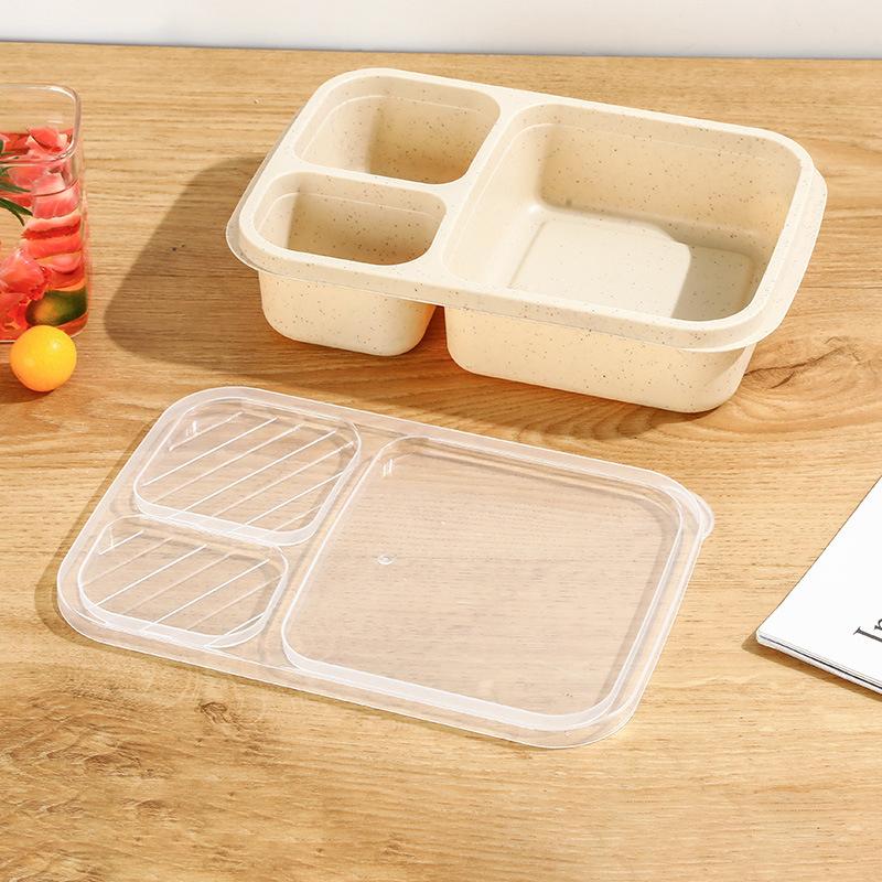 Mikrovlnná krabička na oběd Pšeničná sláma Nádobí Nádobí na potraviny Nádoba na jídlo Děti Děti Škola Kancelář Přenosná krabička Bento Box Obědová taška