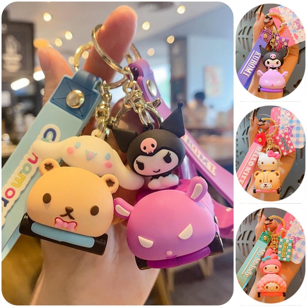 Cute Cartoon Sanrio Car Pvc Keychain Bag Pendant Creative Decoration For Cars Tiger Card Jg-1083