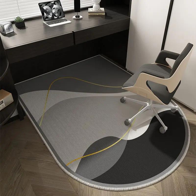 VIKAMA Computer Chair Floor Mat Luxury Office Computer Swivel Chair Floor Mat Bedroom Dresser Carpet Home Decor Hall Door Carpet
