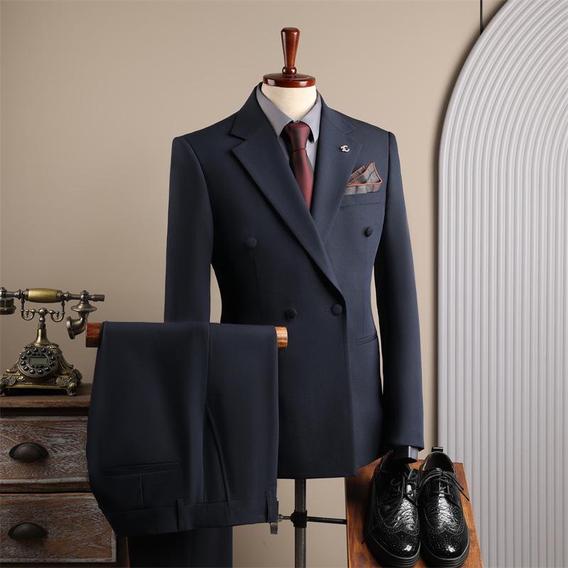 Coffee Color Men's Formal Suit Set for Weddings and Business - Groom and Best Man Fit