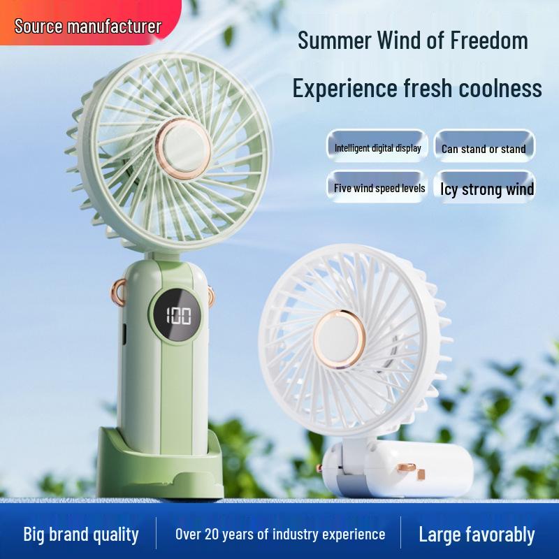 Rechargeable Portable USB Mini Desk and Handheld Fan